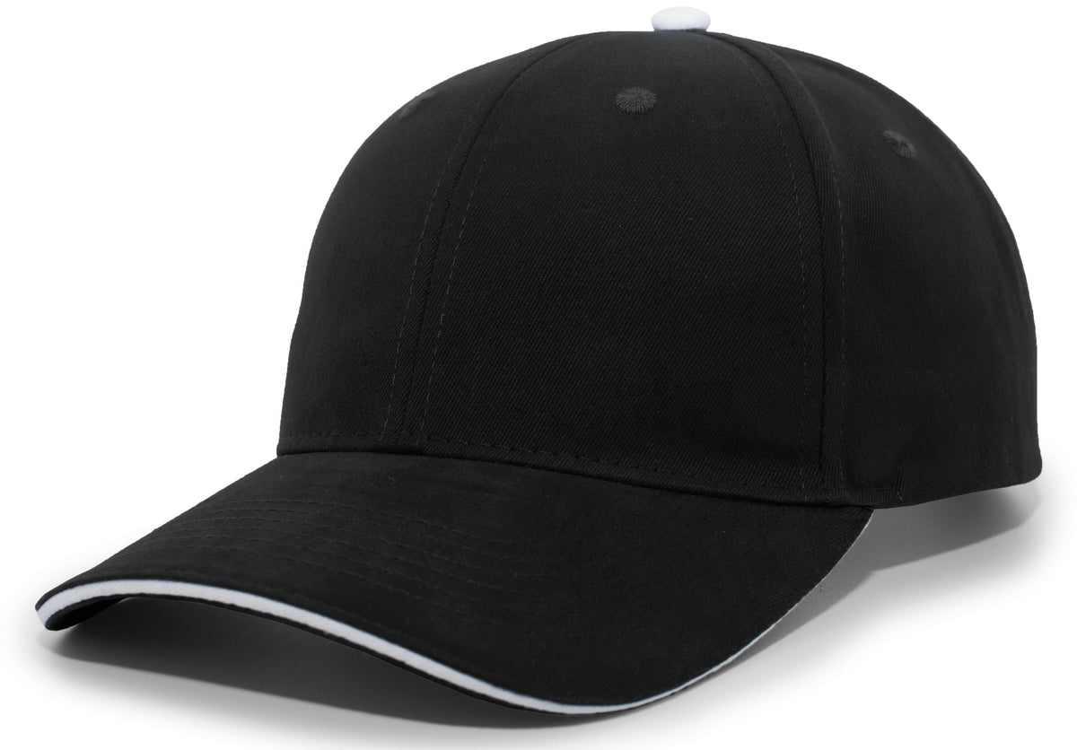 BRUSHED TWILL CAP WITH SANDWICH BILL - ADJUSTABLE