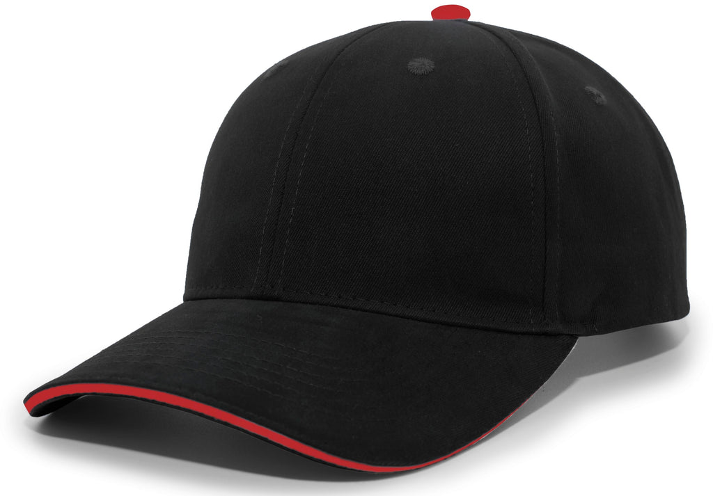 BRUSHED TWILL CAP WITH SANDWICH BILL - ADJUSTABLE
