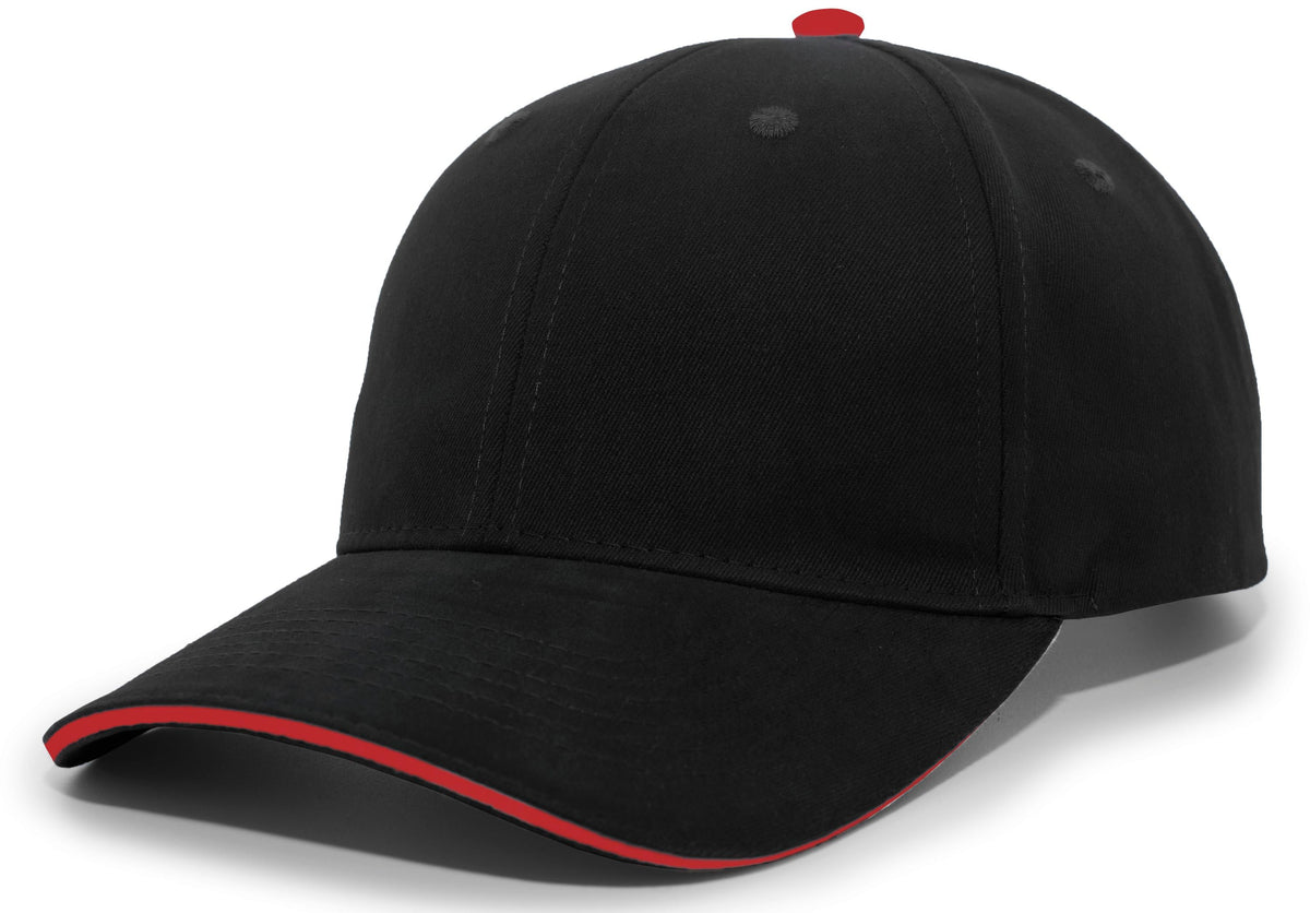 BRUSHED TWILL CAP WITH SANDWICH BILL - ADJUSTABLE
