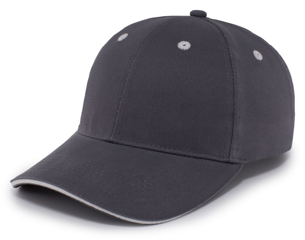 BRUSHED TWILL CAP WITH SANDWICH BILL - ADJUSTABLE