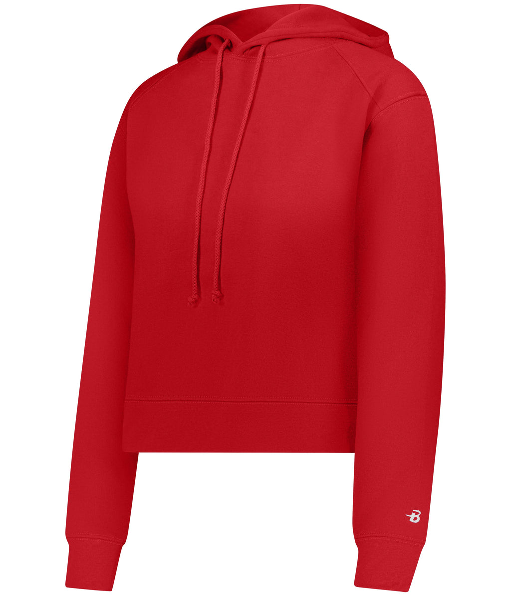 WOMEN'S ATHLETIC FLEECE CROP HOODIE