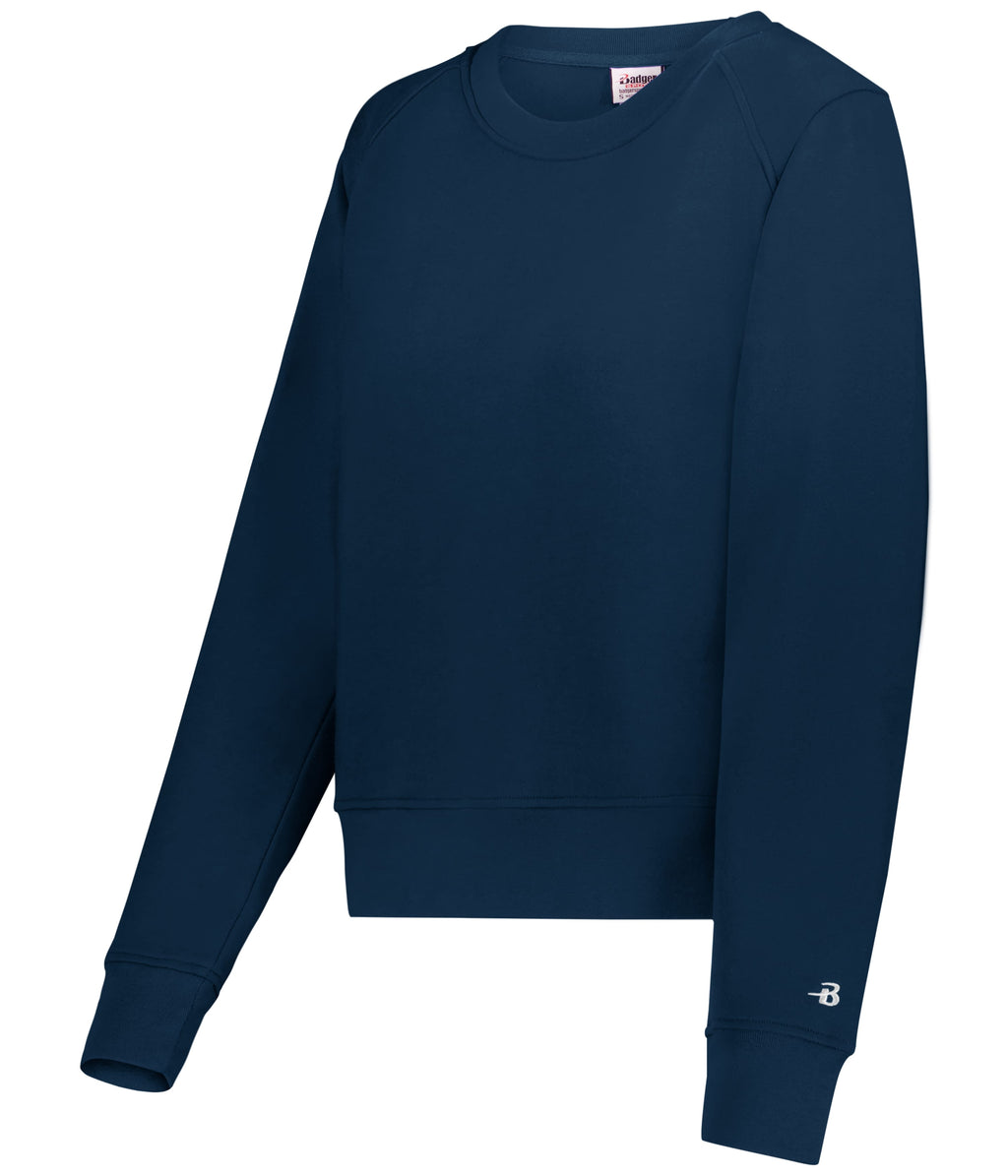WOMEN'S ATHLETIC FLEECE CROP CREW