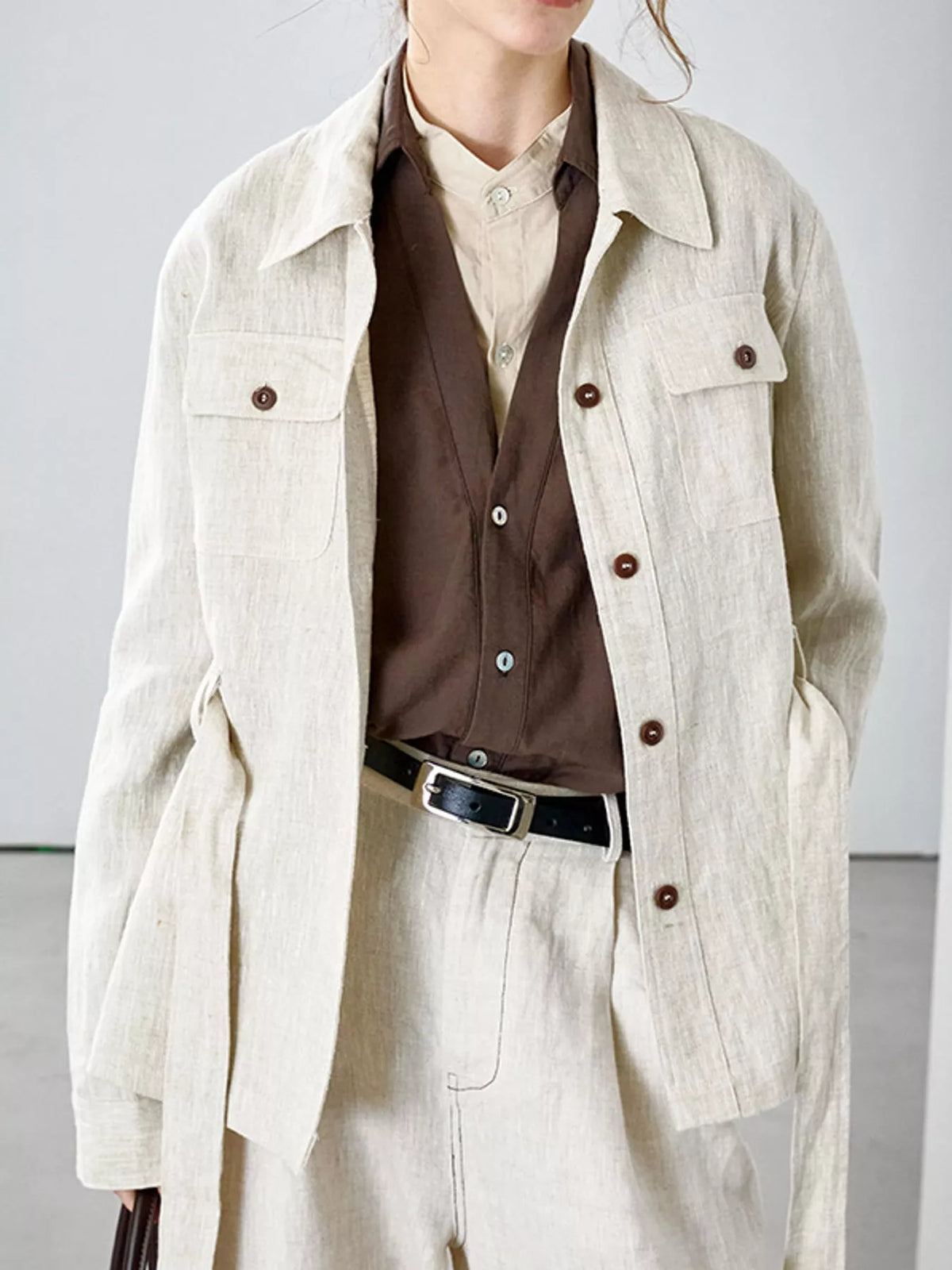 Button Up Long Sleeve Shacket