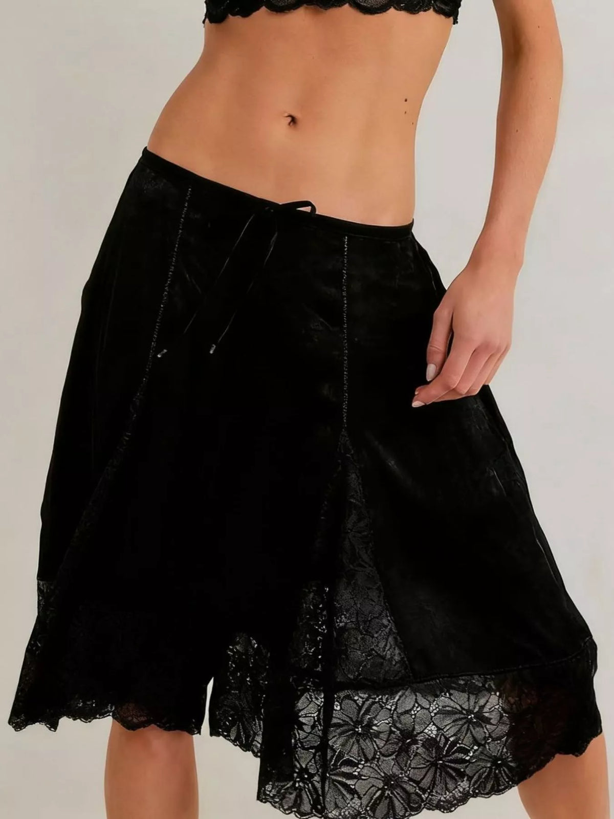 Lace Trimmed Shorts