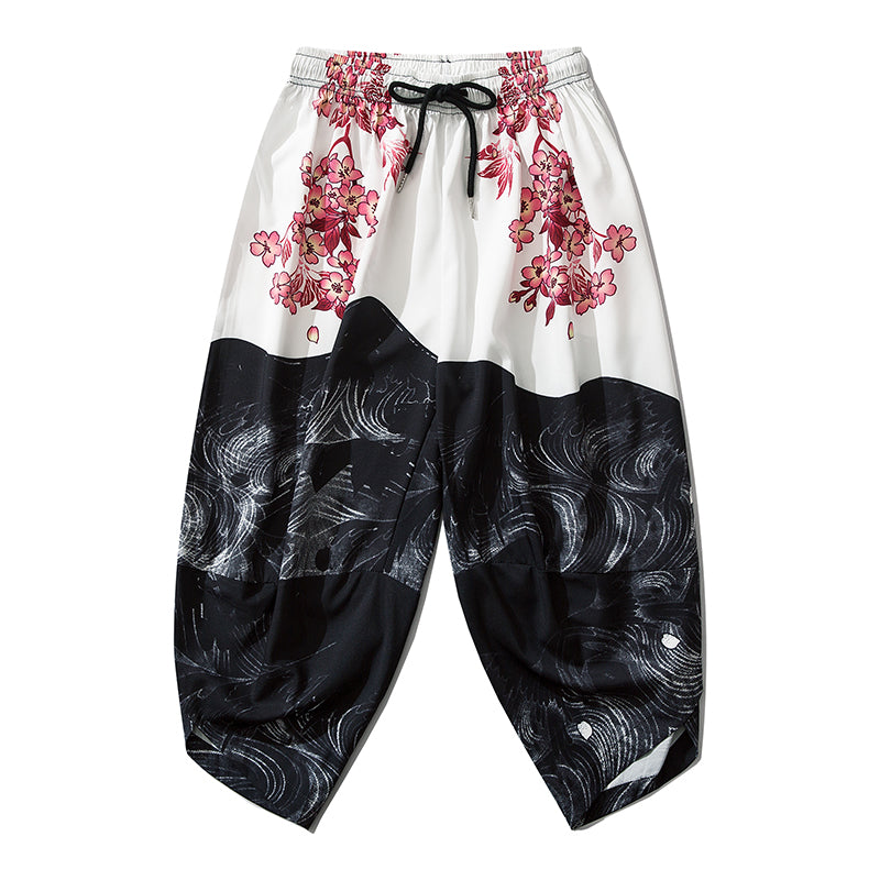 YC135 Pink Flowers Lightweight Pants