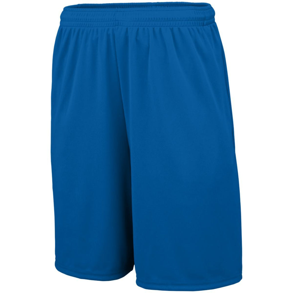 YOUTH TRAINING SHORTS WITH POCKETS - MOISTURE-WICKING