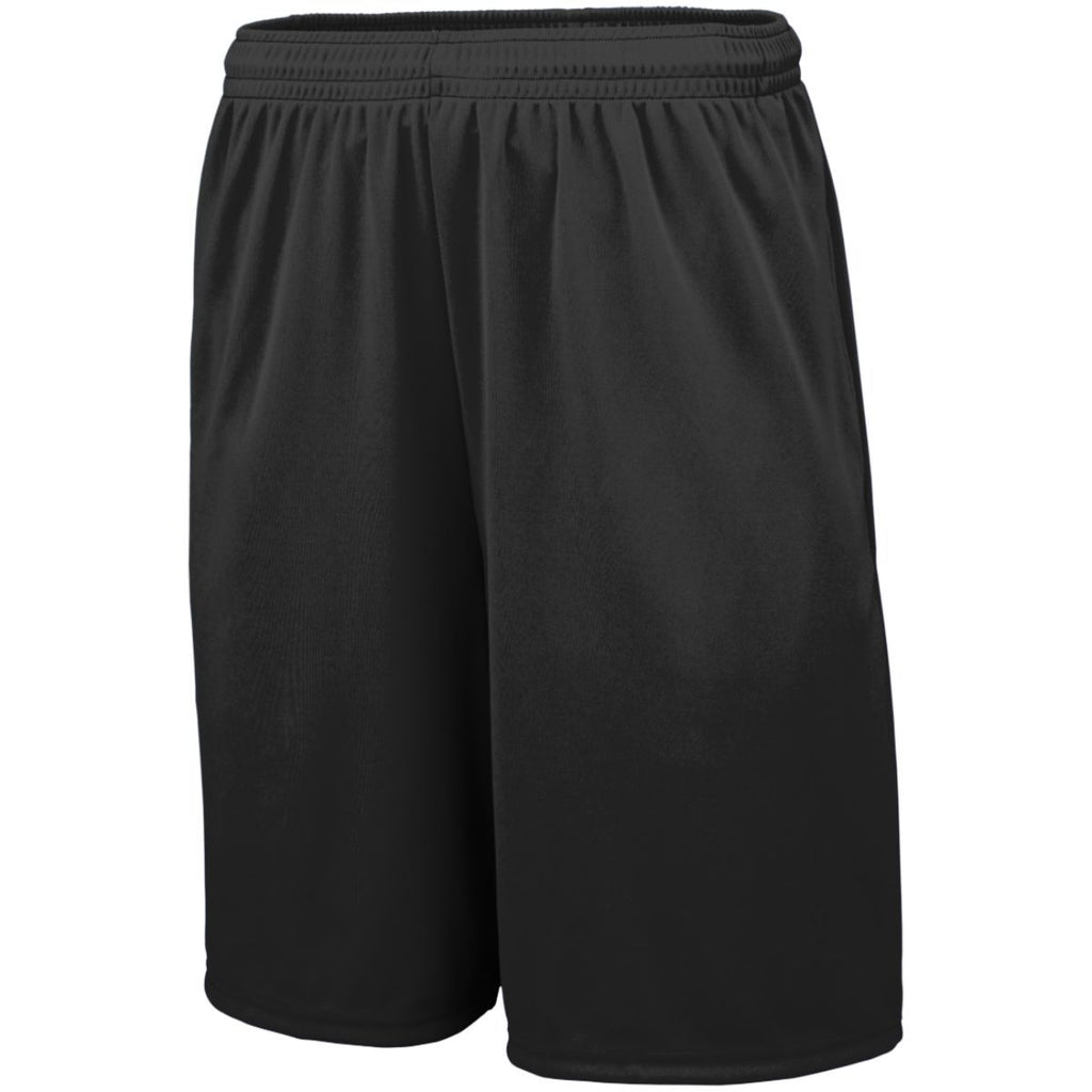 YOUTH TRAINING SHORTS WITH POCKETS - MOISTURE-WICKING
