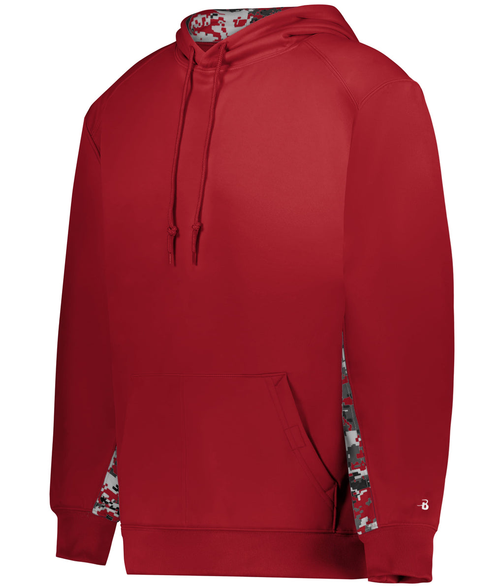 DIGITAL COLOR BLOCK HOODIE - MOISTURE-WICKING POLYESTER