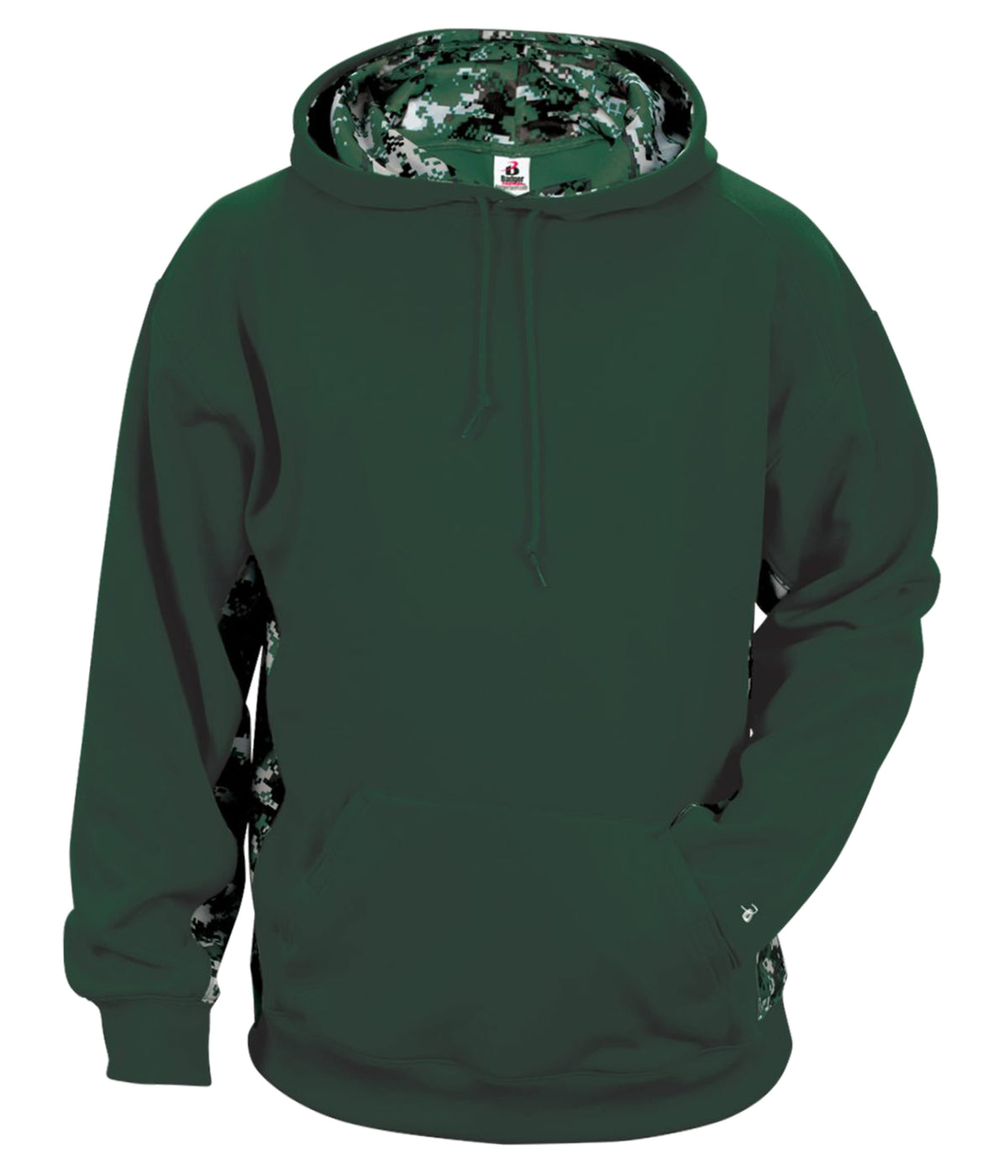 DIGITAL COLOR BLOCK HOODIE - MOISTURE-WICKING POLYESTER