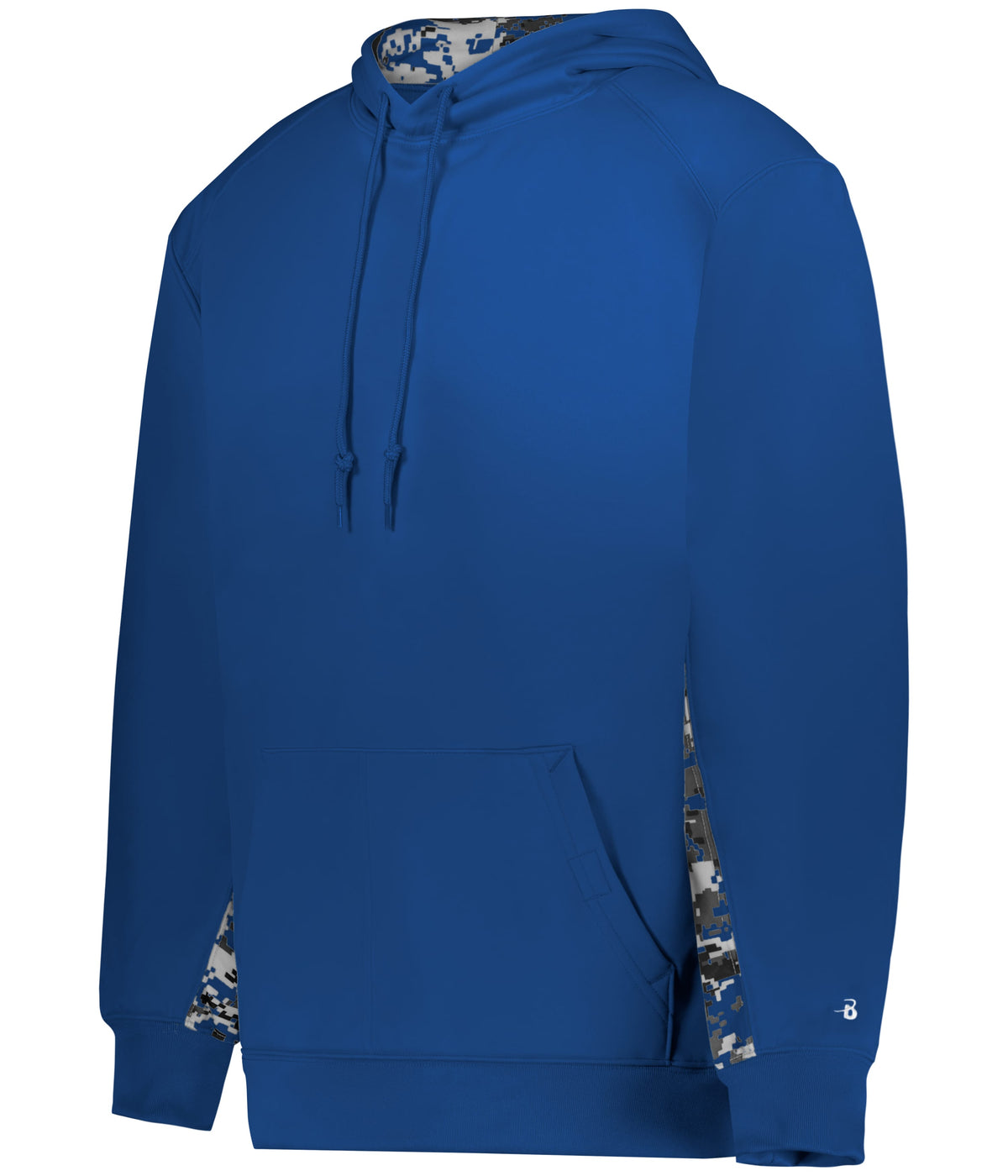 DIGITAL COLOR BLOCK HOODIE - MOISTURE-WICKING POLYESTER