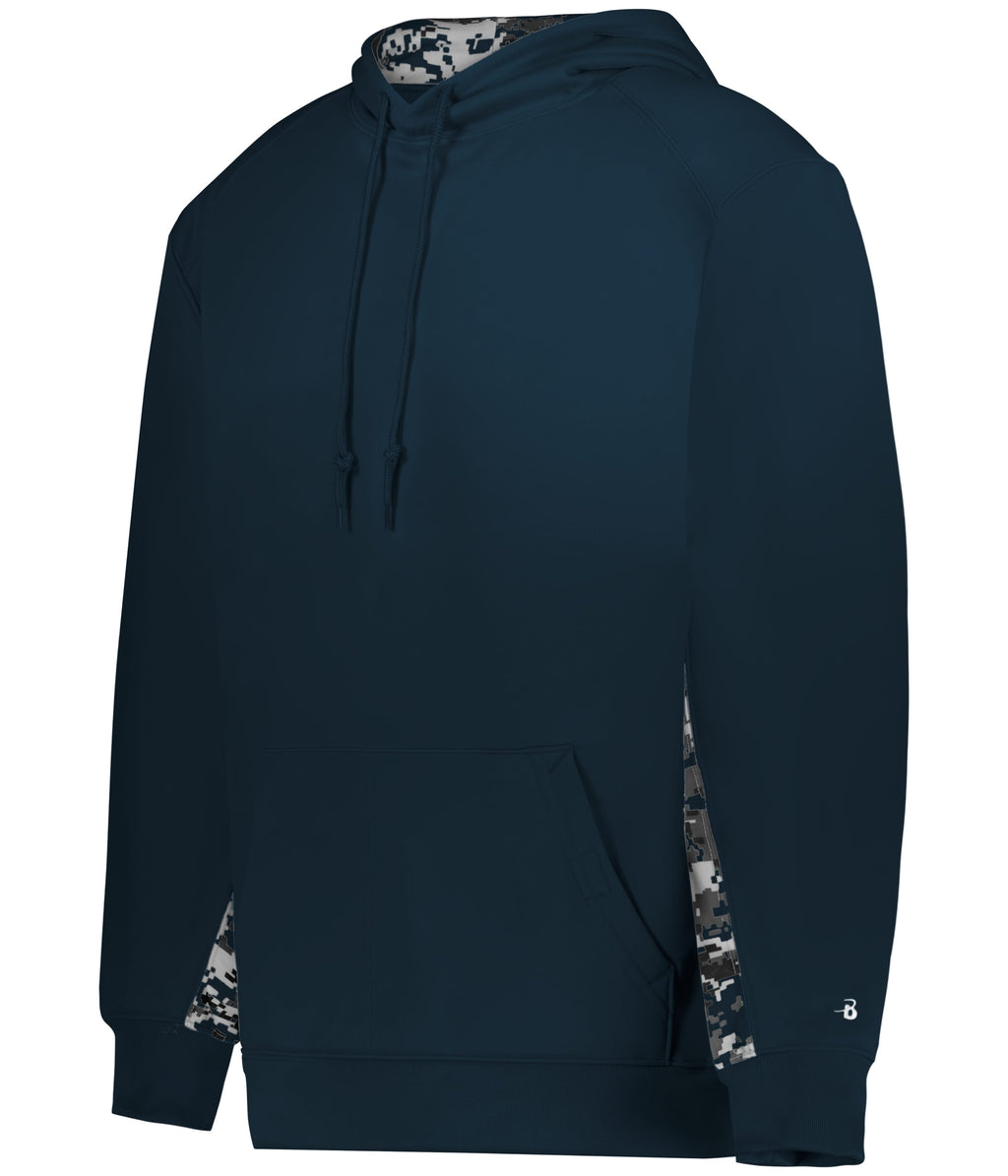 DIGITAL COLOR BLOCK HOODIE - MOISTURE-WICKING POLYESTER