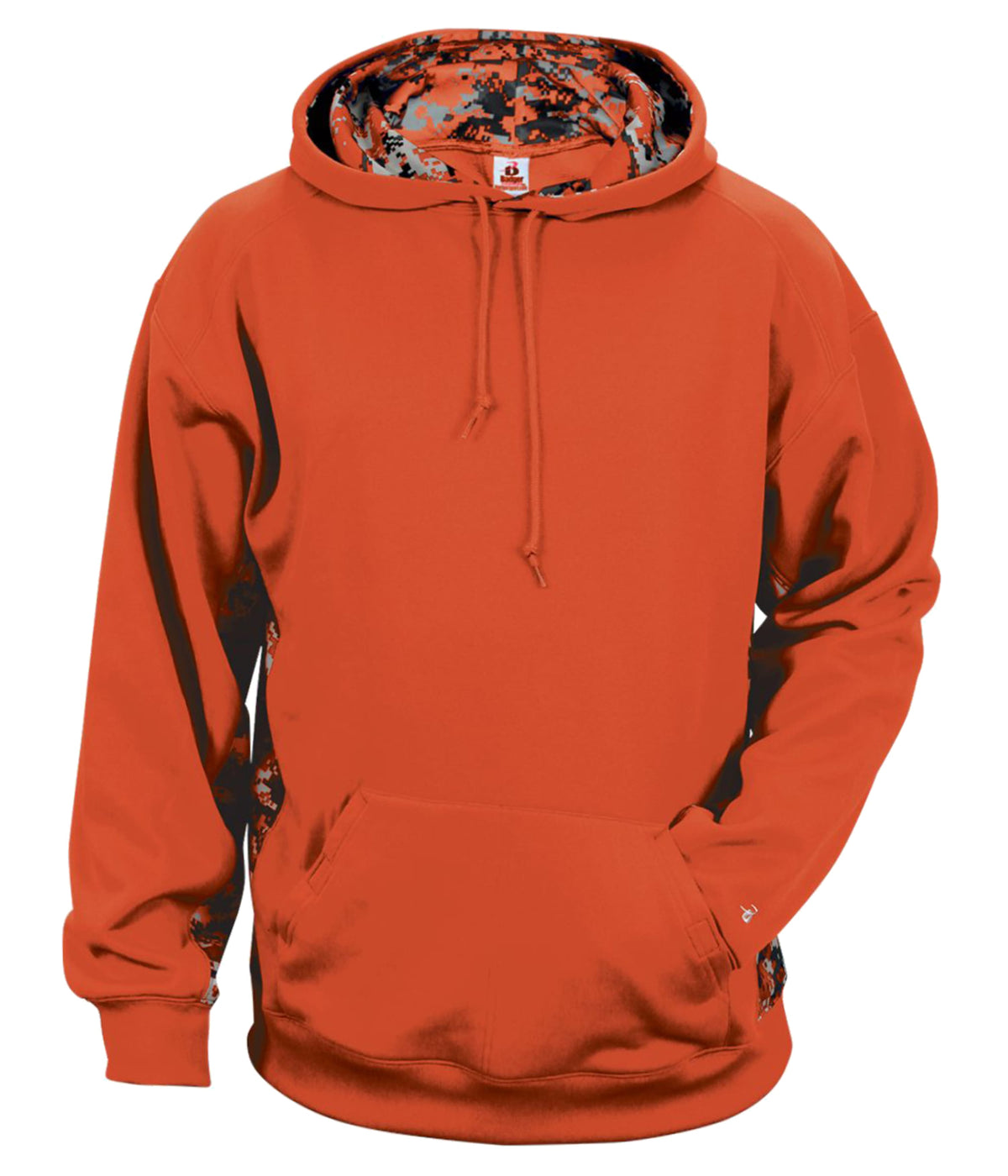 DIGITAL COLOR BLOCK HOODIE - MOISTURE-WICKING POLYESTER