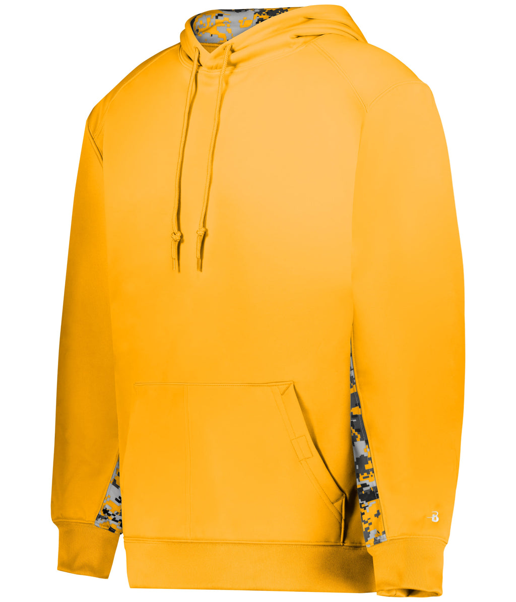 DIGITAL COLOR BLOCK HOODIE - MOISTURE-WICKING POLYESTER