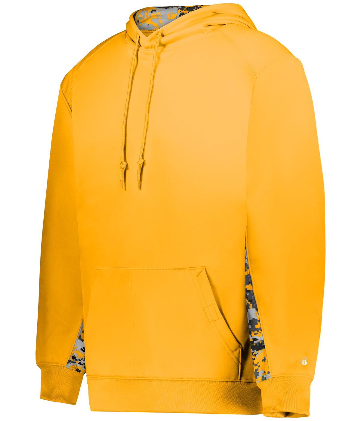 DIGITAL COLOR BLOCK HOODIE - MOISTURE-WICKING POLYESTER