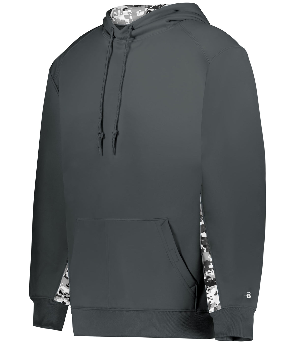 DIGITAL COLOR BLOCK HOODIE - MOISTURE-WICKING POLYESTER