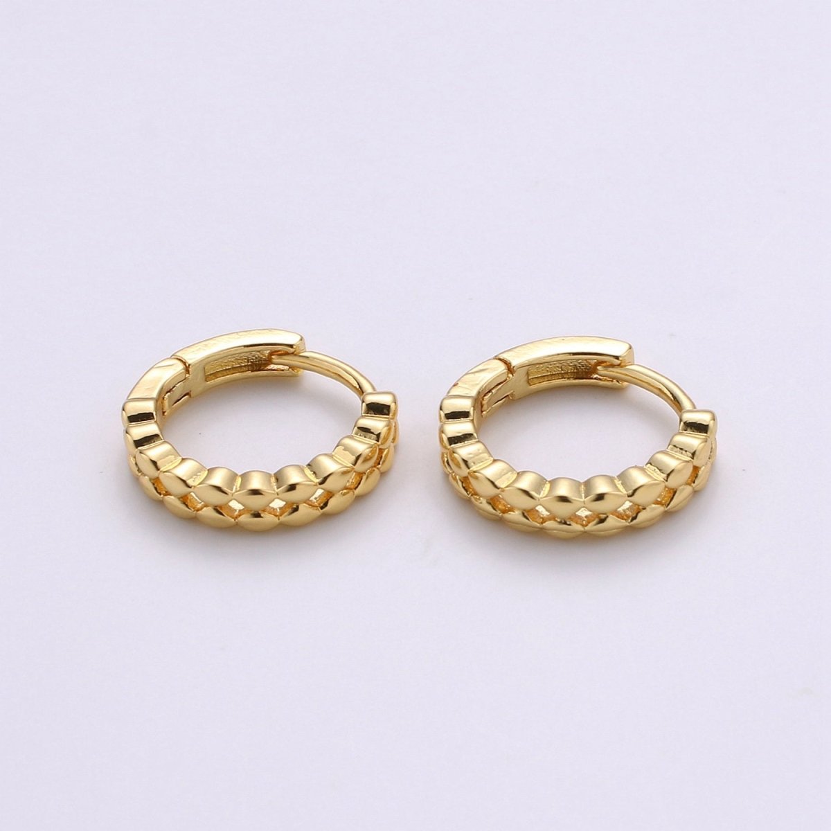 14k Gold Filled Earrings, Huggie Earring, Tiny Earrings, Tiny Diamond Earrings, DIY Earrings, Everyday Wear Earrings, Rosegold Earring K-667