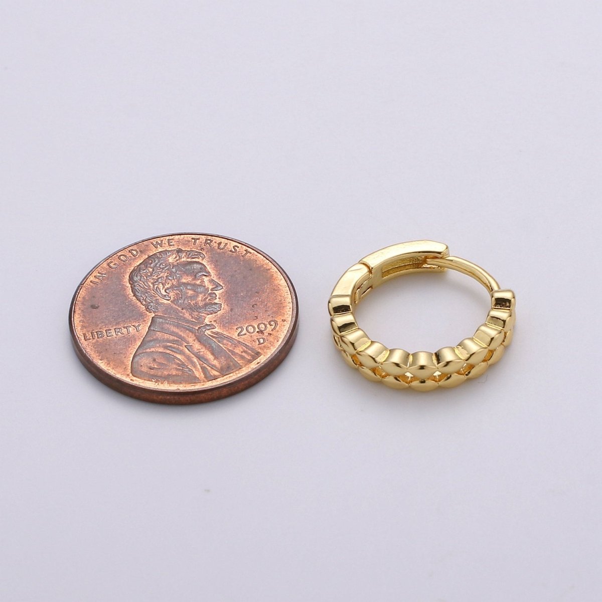 14k Gold Filled Earrings, Huggie Earring, Tiny Earrings, Tiny Diamond Earrings, DIY Earrings, Everyday Wear Earrings, Rosegold Earring K-667