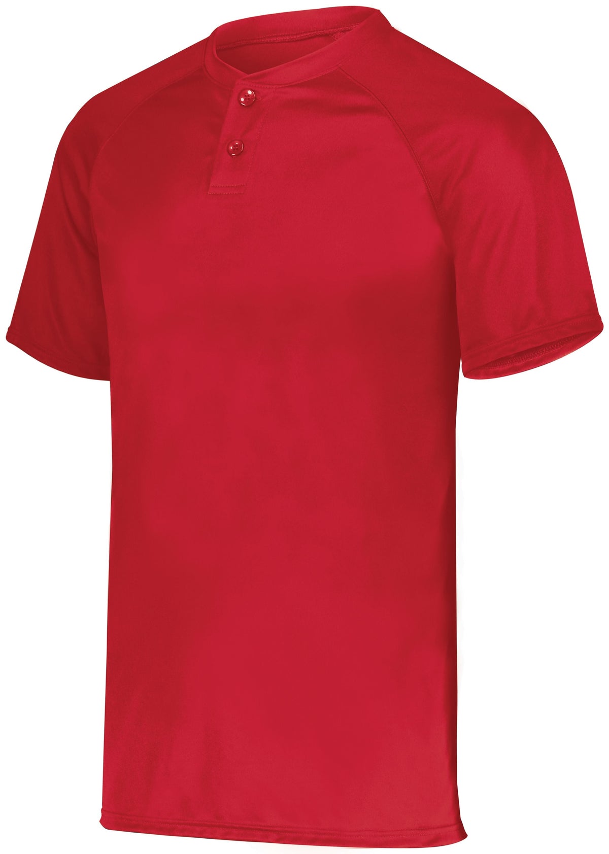 YOUTH ATTAIN WICKING TWO-BUTTON BASEBALL JERSEY POLYESTER