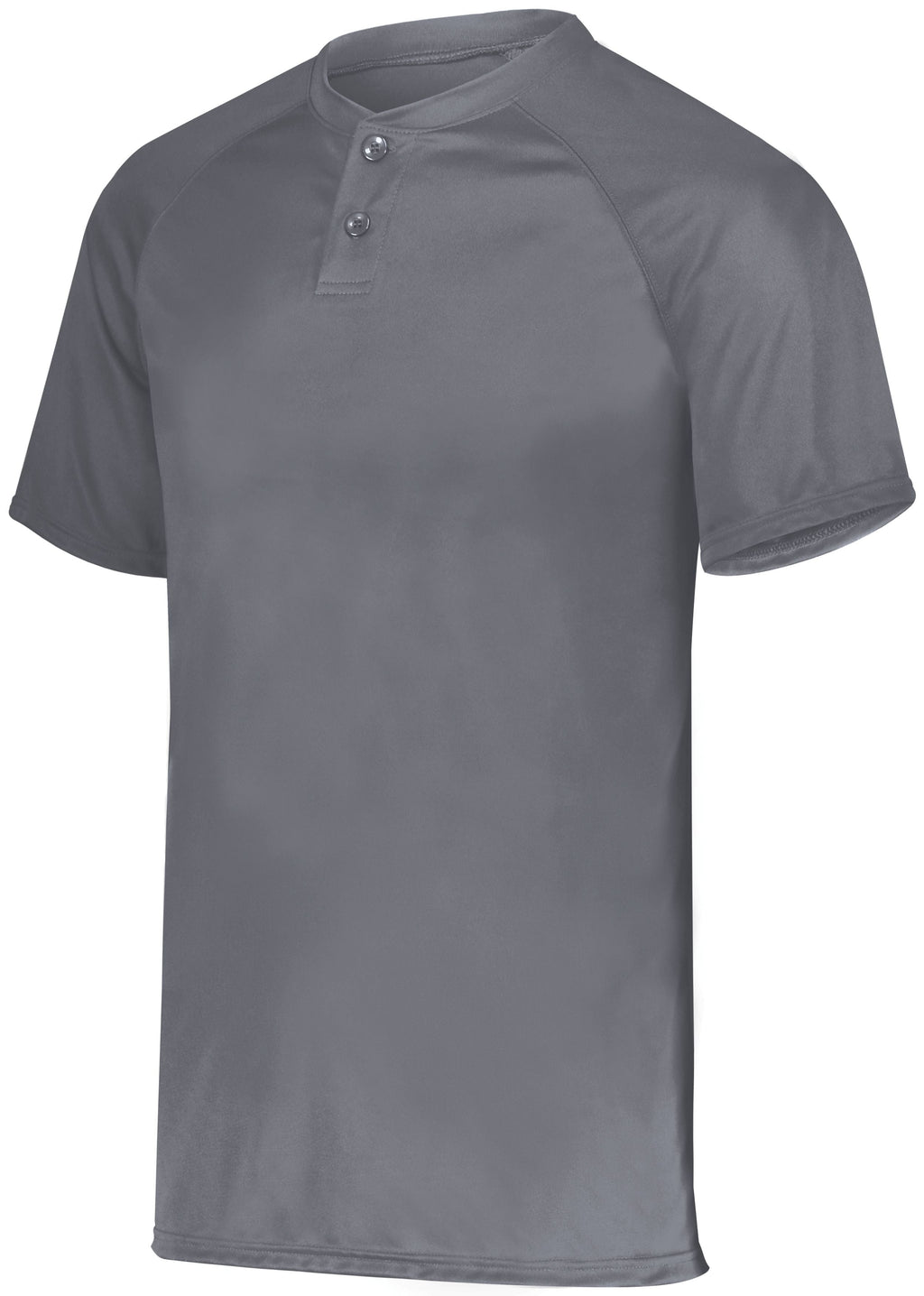 YOUTH ATTAIN WICKING TWO-BUTTON BASEBALL JERSEY POLYESTER
