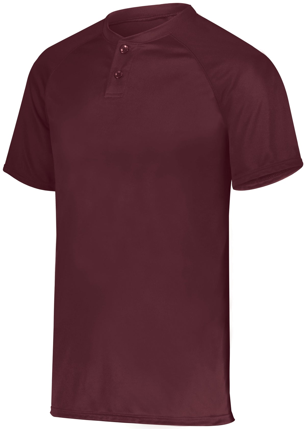 YOUTH ATTAIN WICKING TWO-BUTTON BASEBALL JERSEY POLYESTER
