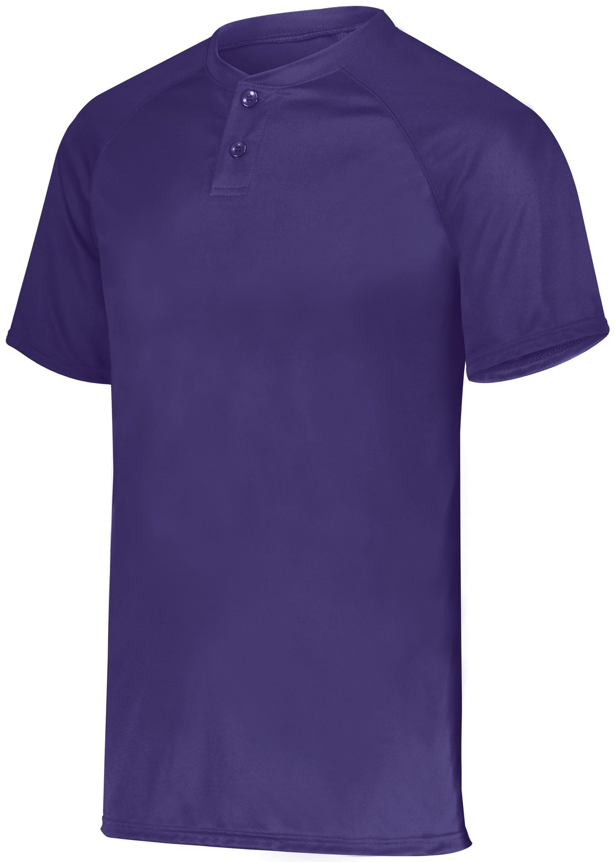 YOUTH ATTAIN WICKING TWO-BUTTON BASEBALL JERSEY POLYESTER