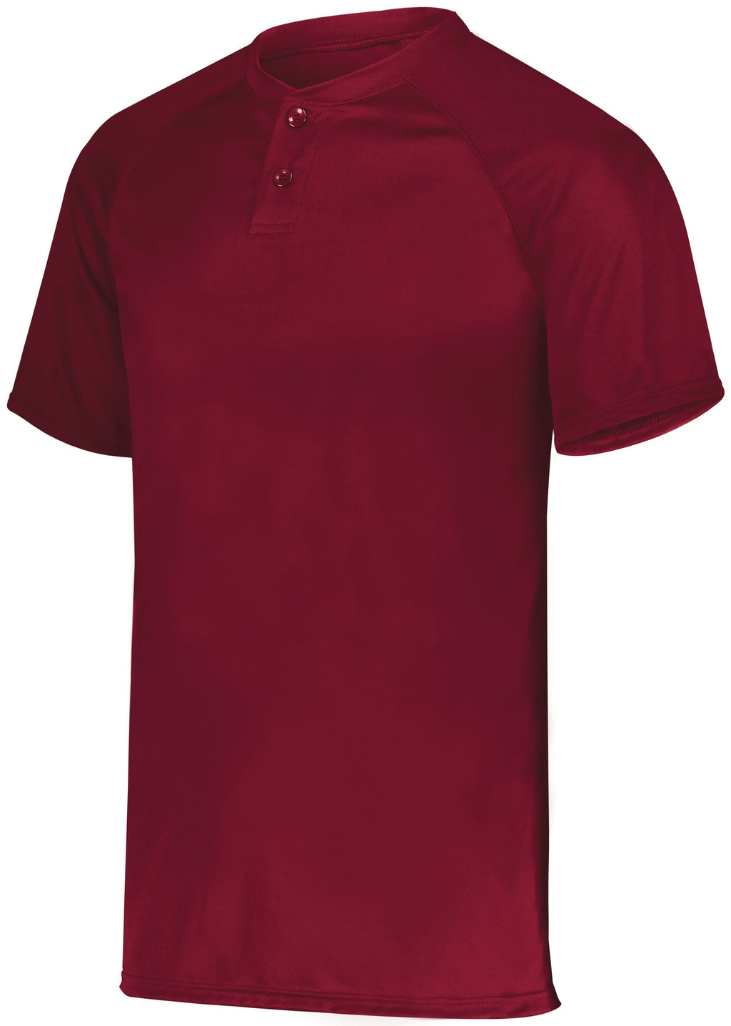 YOUTH ATTAIN WICKING TWO-BUTTON BASEBALL JERSEY POLYESTER