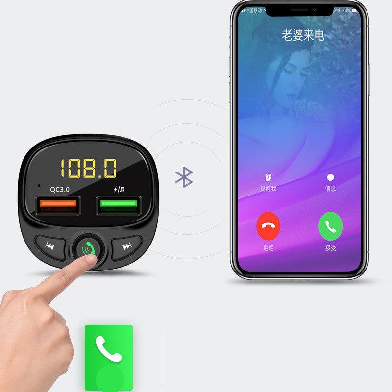 Hyundai Car New Car Bluetooth Car Charger Dual USB Car Cigarette Lighter
