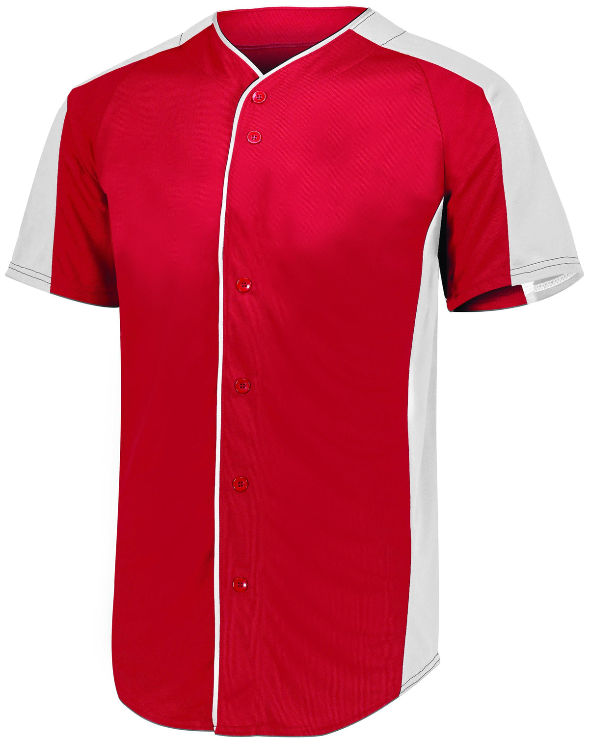 FULL-BUTTON BASEBALL JERSEY - MOISTURE-WICKING POLYESTER