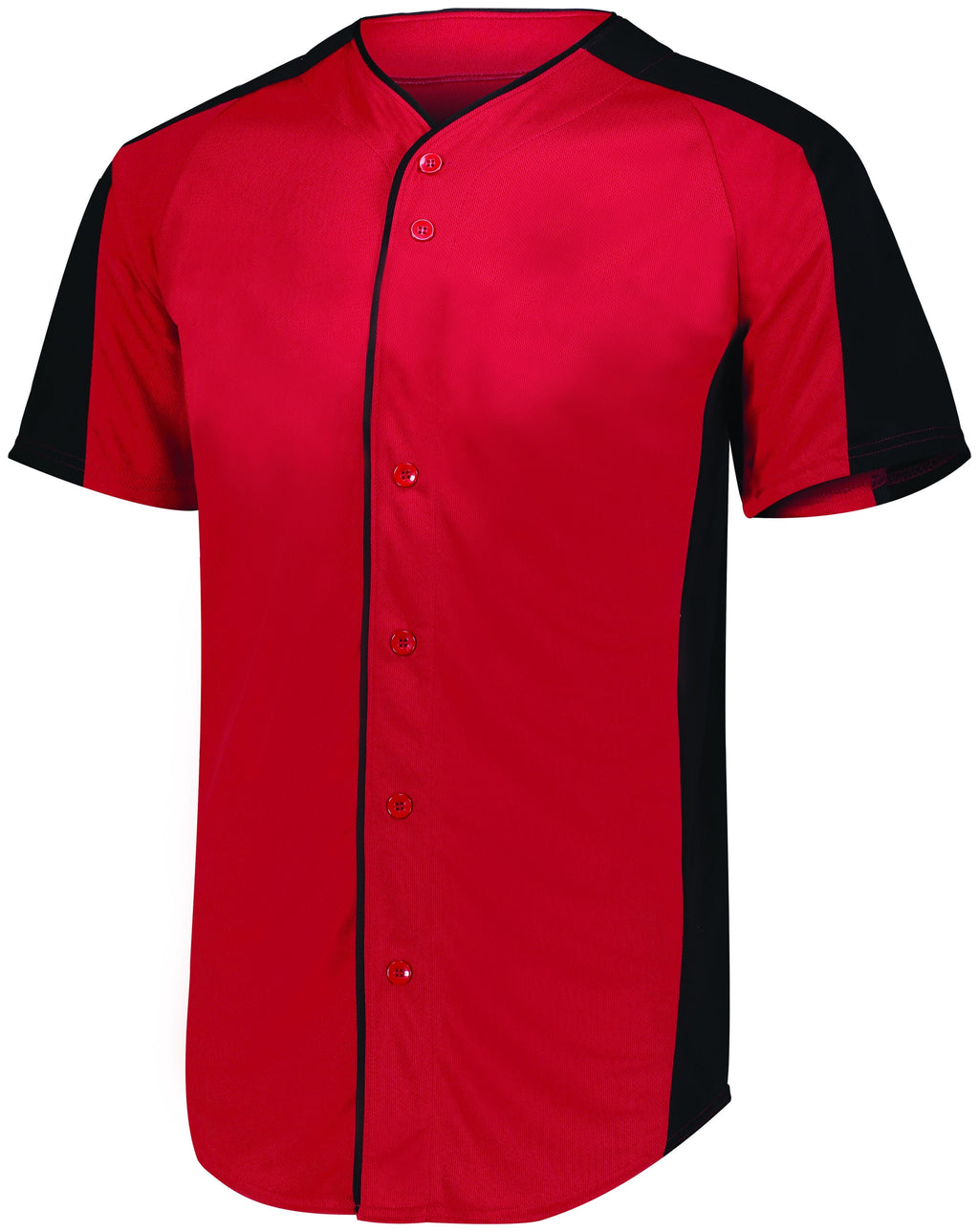 FULL-BUTTON BASEBALL JERSEY - MOISTURE-WICKING POLYESTER