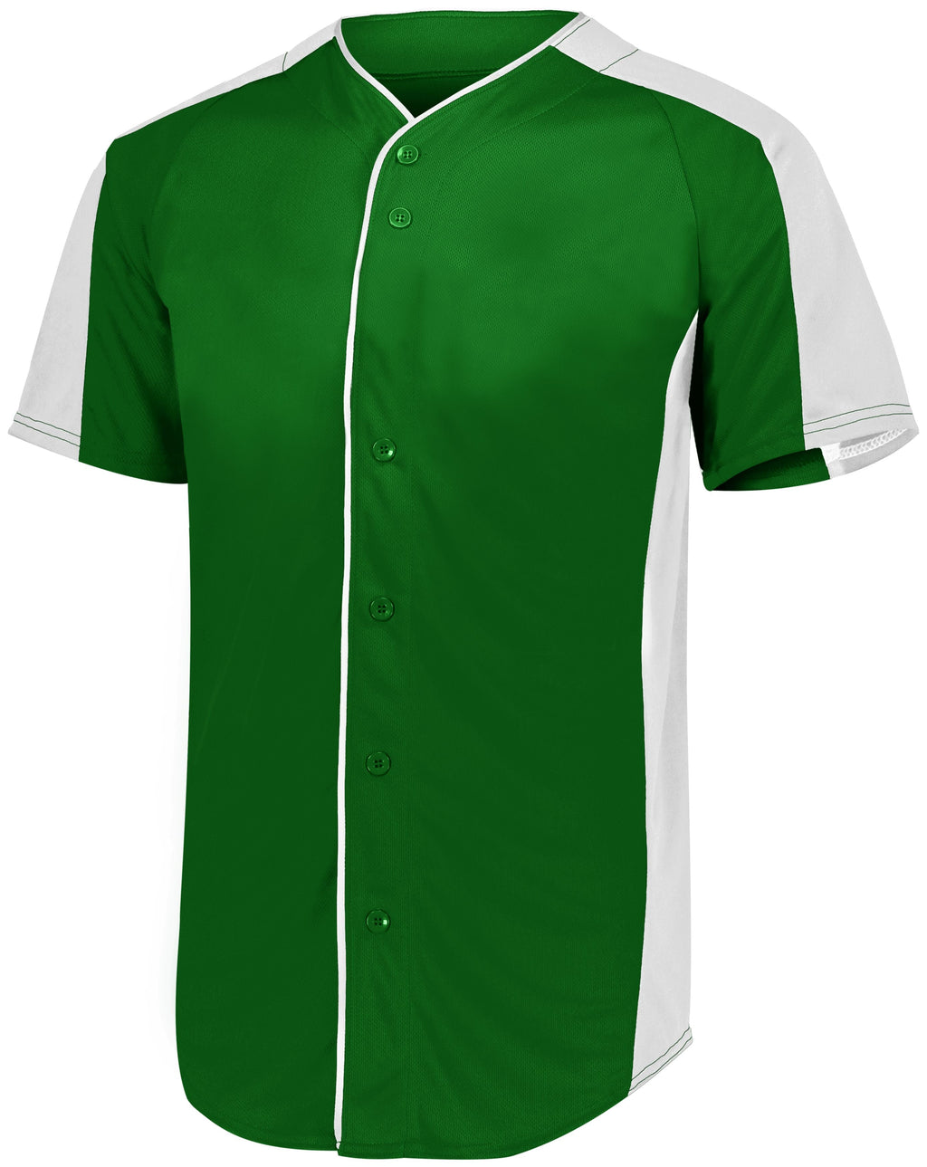 FULL-BUTTON BASEBALL JERSEY - MOISTURE-WICKING POLYESTER