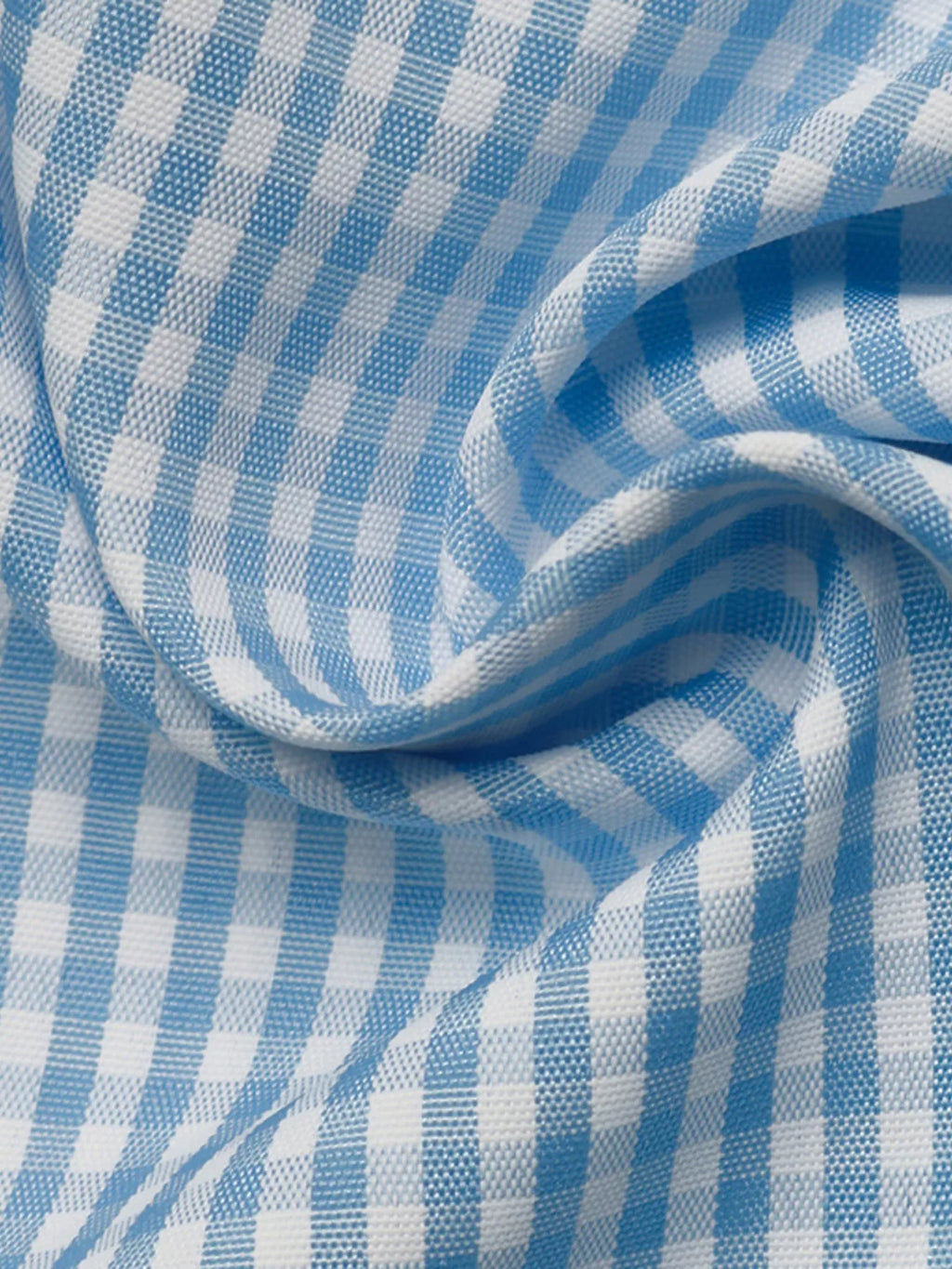 Gingham Bow-Tie Neck Long Sleeve Shirt