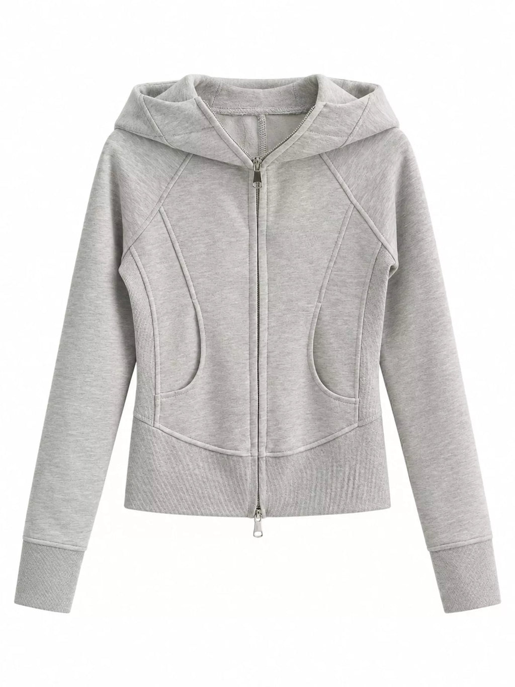 Slim-Fit Full-Zip Hoodie