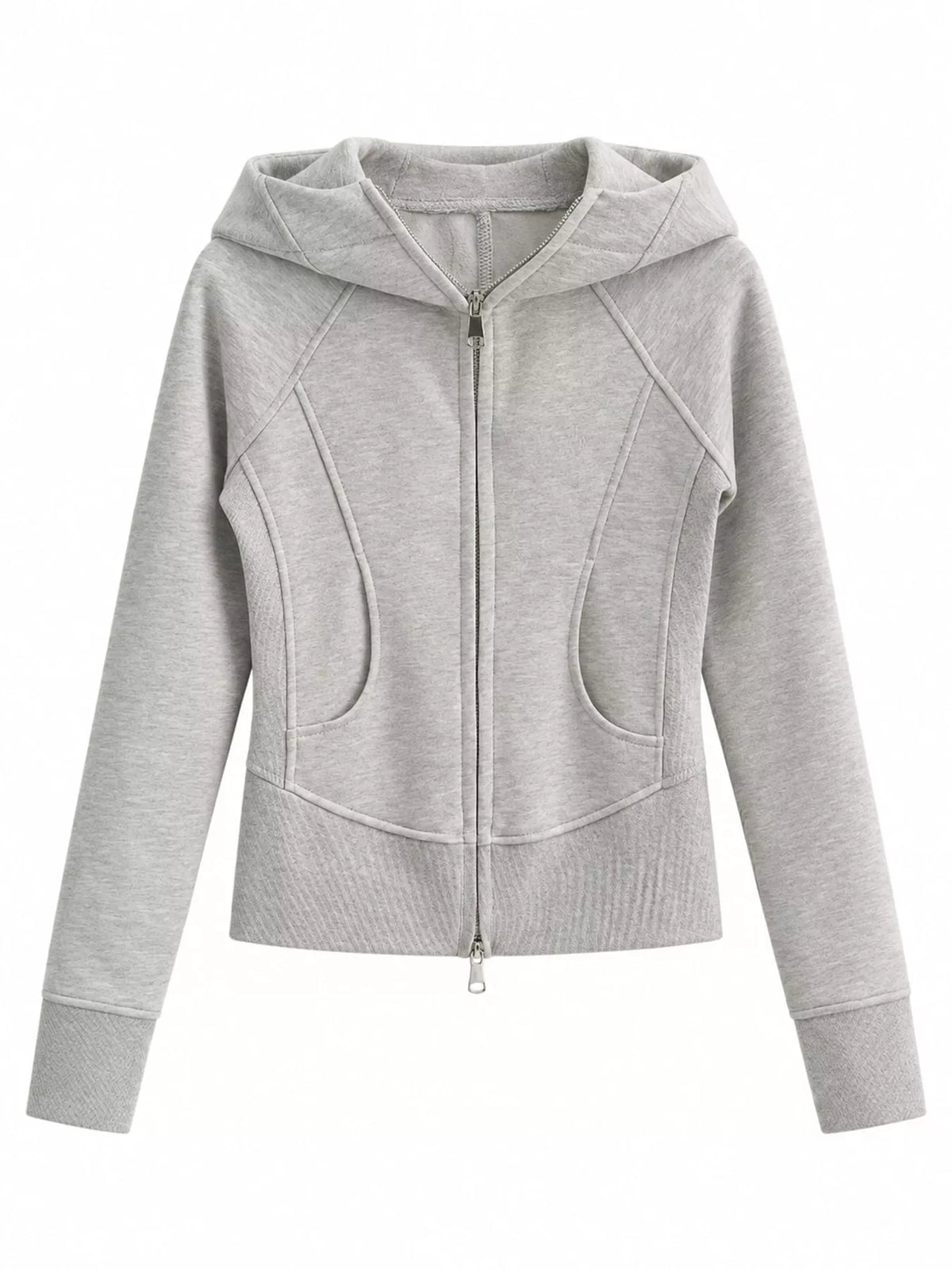 Slim-Fit Full-Zip Hoodie