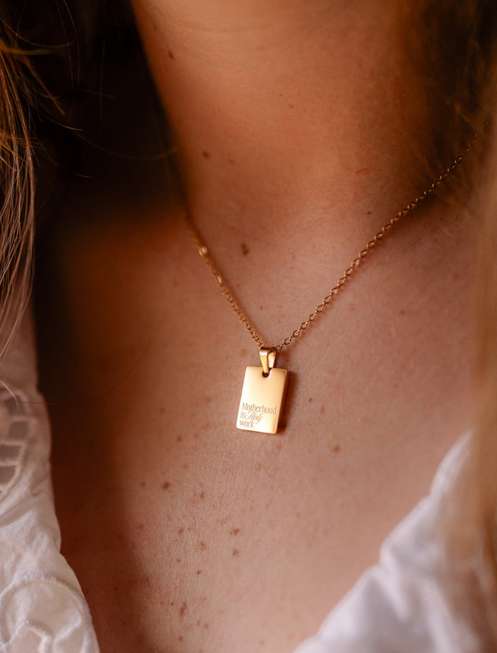 Necklace: Motherhood is Holy Work