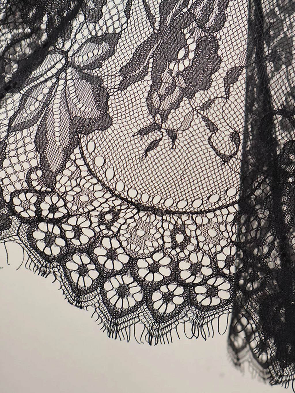 Lace Corset Mini Dress Set with Sheer Overlay