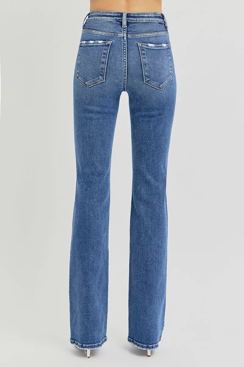 RISEN Full Size Tummy Control High Rise Straight Jeans Plus Size
