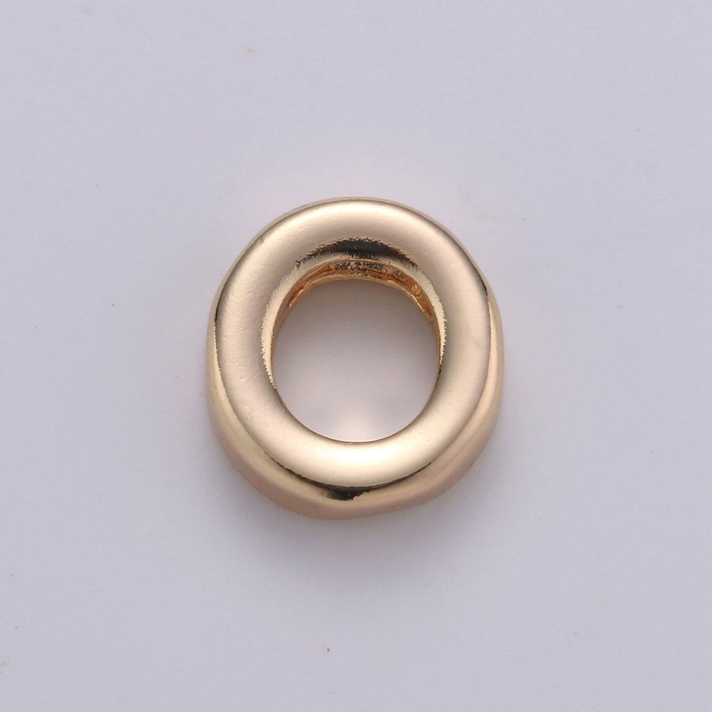 18K Gold Filled Letter Charms, Letter Beads, Initial Charms, Bracelet Charms, Mini Pendant Charms for Necklace Alphabet Beads Charm 8x6mm A-085 to A-097