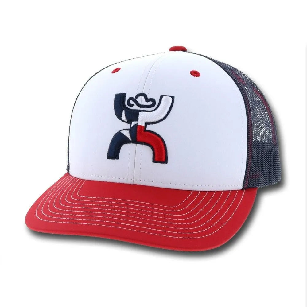 HOOey Texican (Red White & Blue) - Trucker Cap