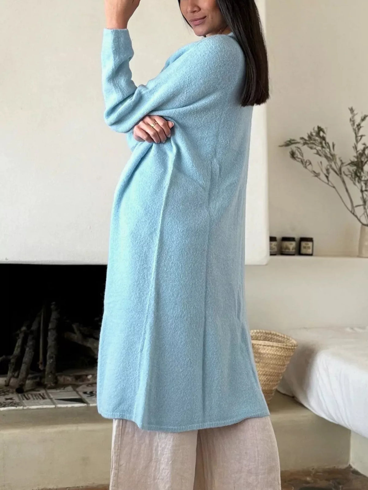 Soft Open-Front Longline Cardigan