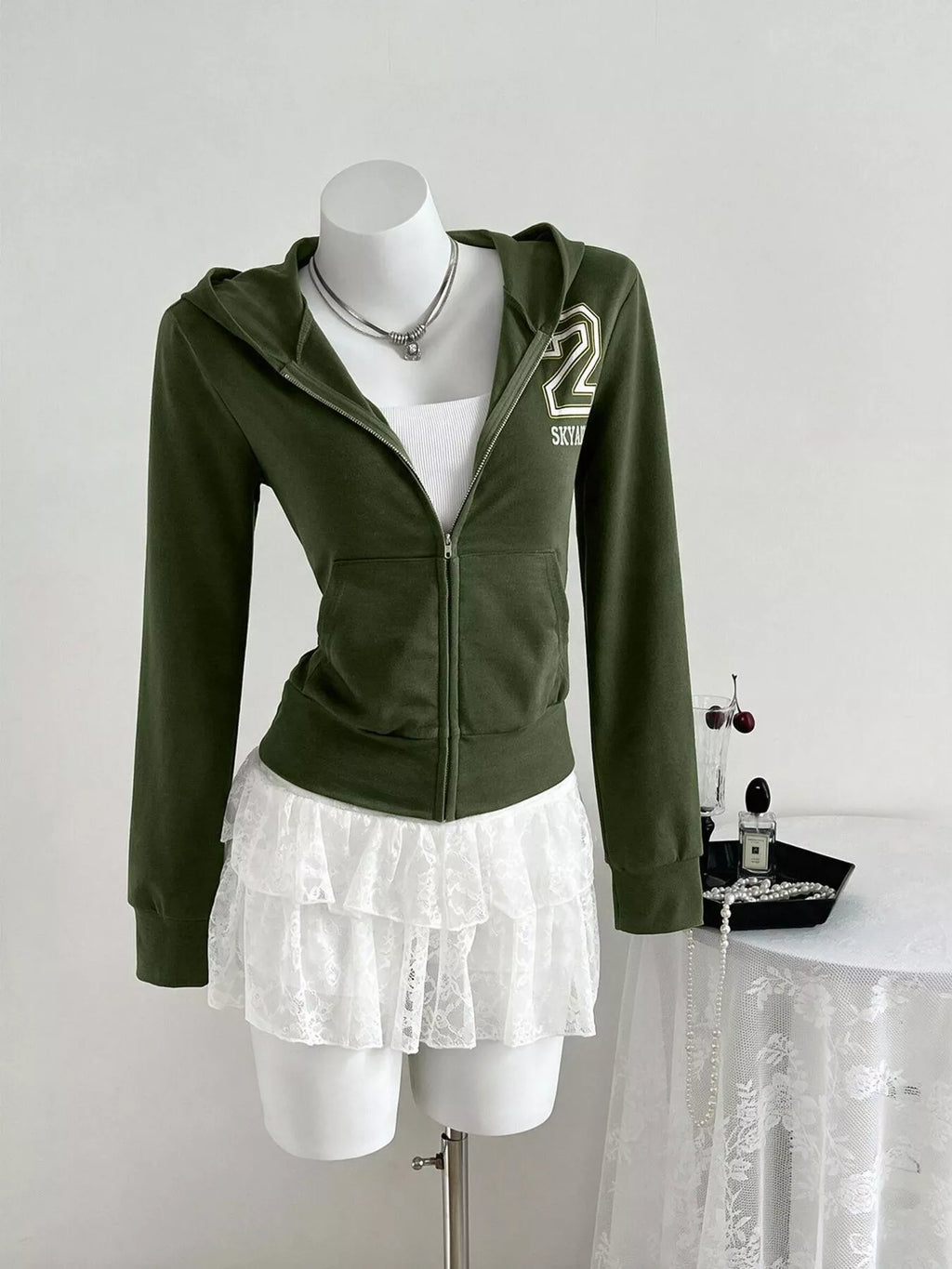 Slim-Fit Zip-Up Hoodie