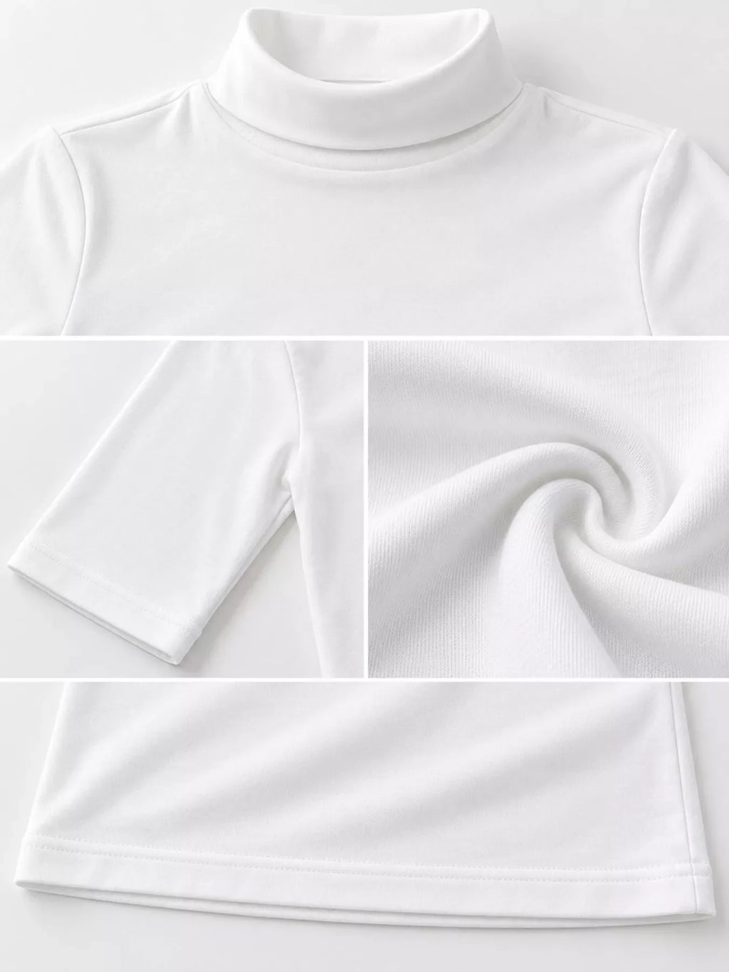 Full Size Mock Neck Half Sleeve T-Shirt Plus Size