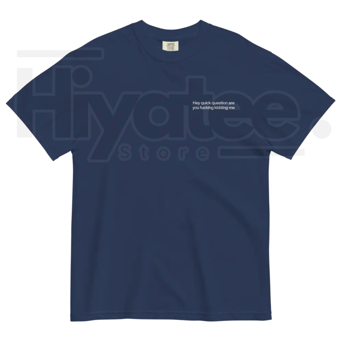 "Hey Quick Question Are You Kidding Me" Embroidered T-Shirt