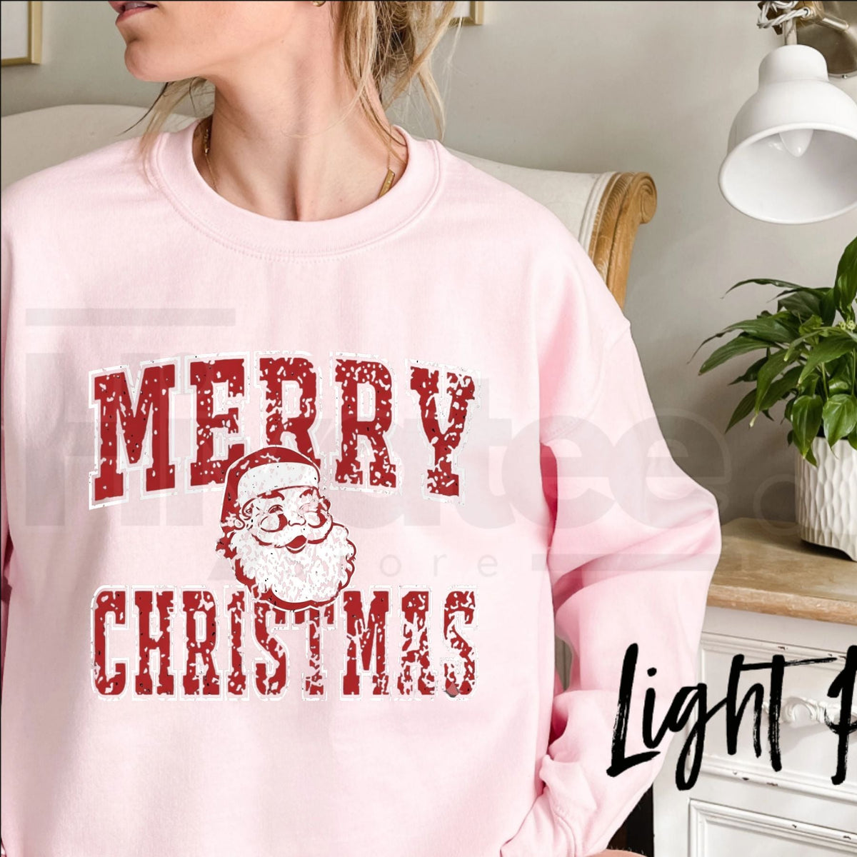Merry Christmas Santa University Sweatshirt, Retro Santa Claus Collage Graphic Pullover