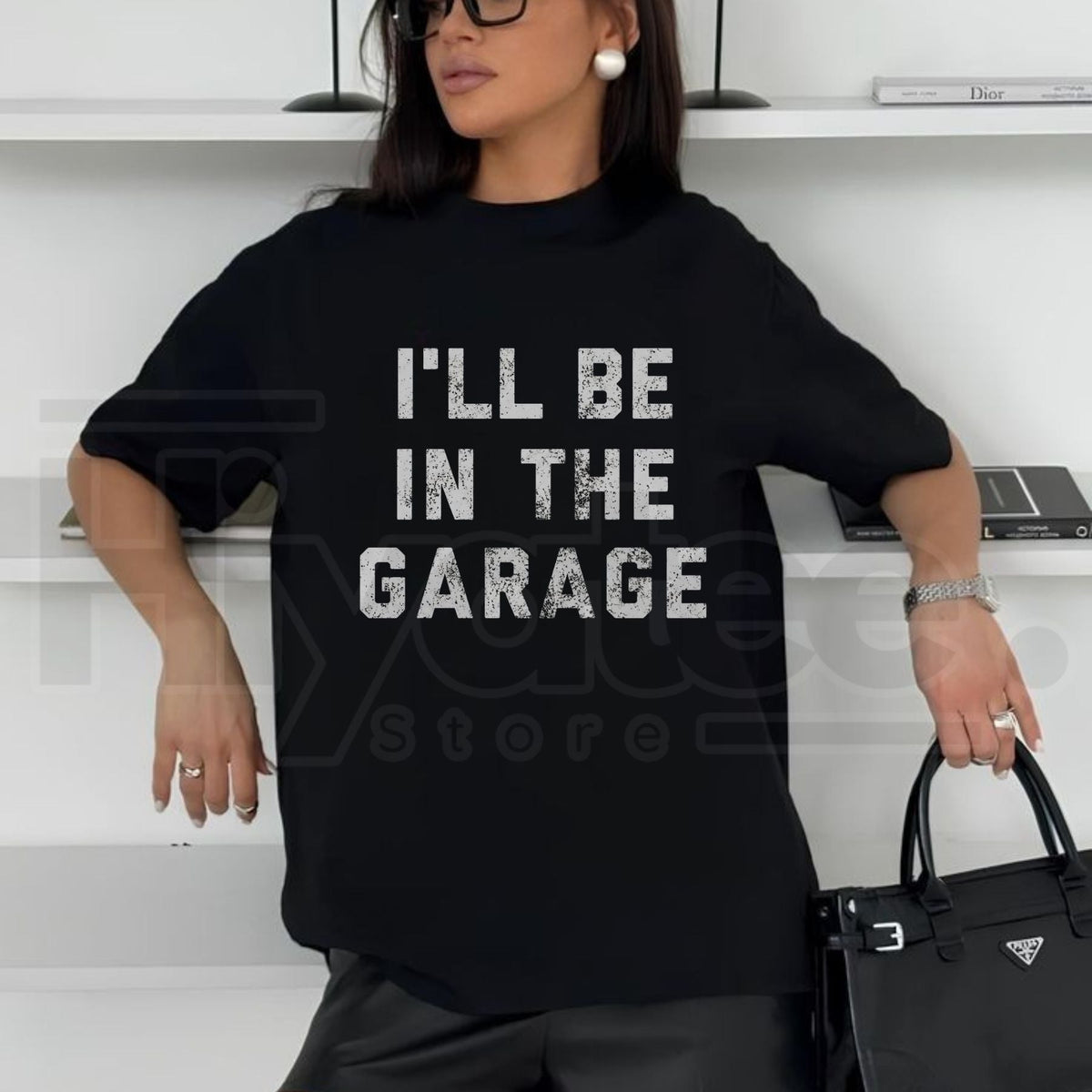 I'll Be In The Garage T-Shirt – Funny Mechanic & Handyman Graphic Tee