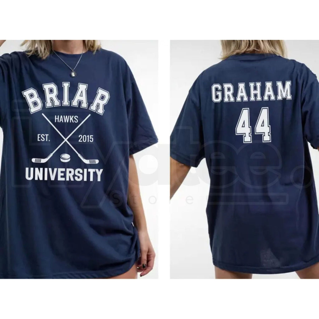 Briar U Hockey T-Shirt – Off-Campus Romance Book Club Graphic Tee