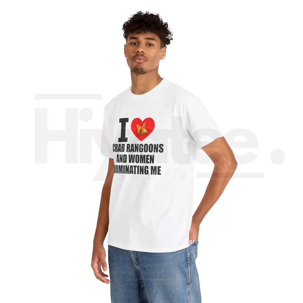 "I Heart Crab Rangoons" – Funny Ironic Meme Streetwear Graphic Top