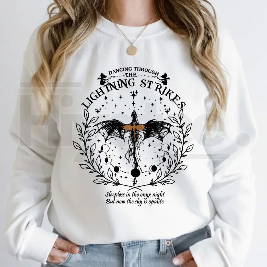 Onyx Storm Dancing Through Lightning Sweatshirt