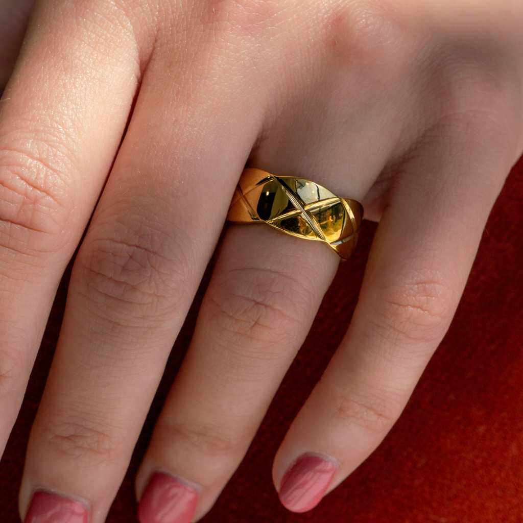 18K Gold-Plated Leigh Ring