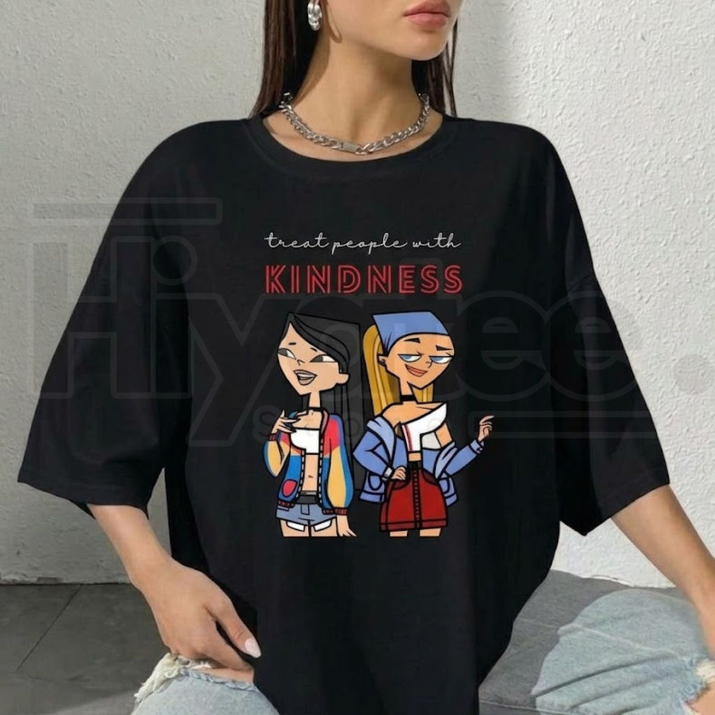 Total Drama Island Heather & Lindsay Character Scene T-Shirt – Queen Of Mean Cartoon Nostalgia Tee