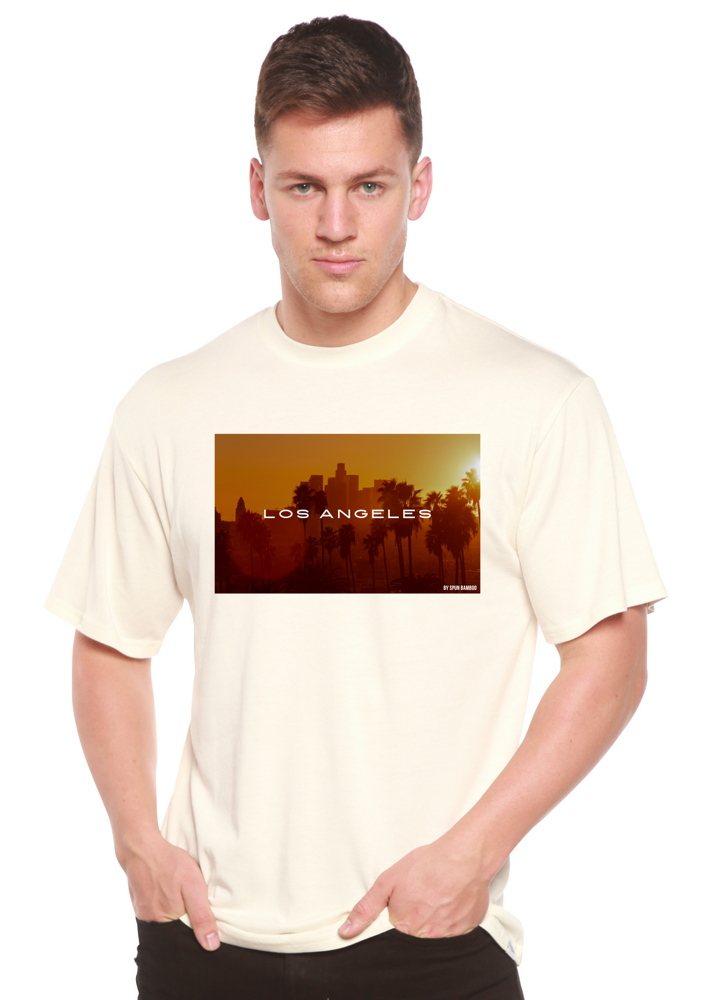 Los Angeles Unisex Bamboo Viscose/Organic Cotton Short Sleeve Graphic T-Shirt